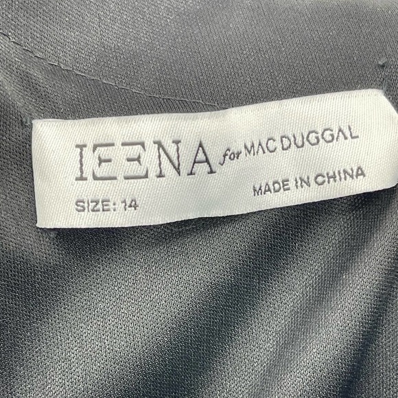 Mac Duggal Metallic One Shoulder Ruffle Tiered Gown Women's Size 14 NWT - Picture 13 of 14